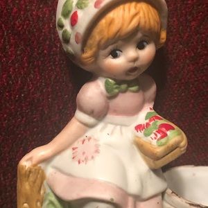 Strawberry Patches votive candle holder.